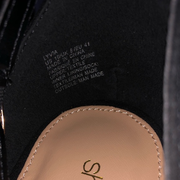 Shoe Dazzle Black Heeled Sandals Size 10 - Picture 4 of 7